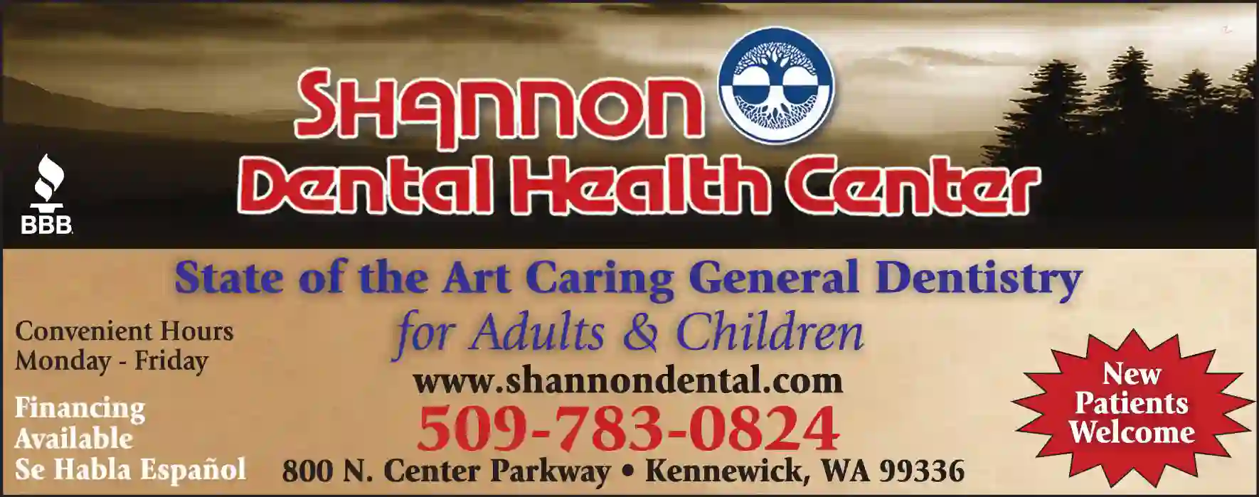 Dentists print ad for Shannon Dental Health Center