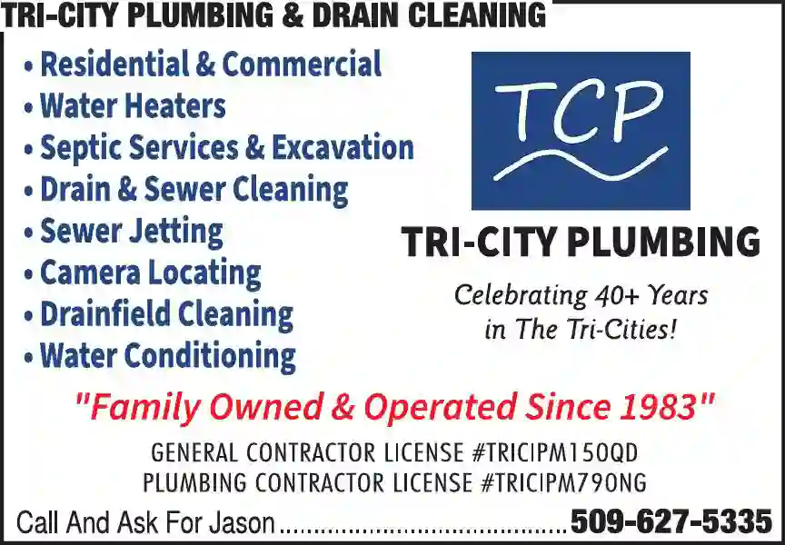 Plumbing Drains & Sewer Cleaning print ad for Tri-City Plumbing & Drain Cleaning