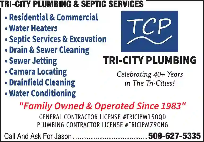 Septic Tanks & Systems - Cleaning print ad for Tri-City Plumbing & Septic Services