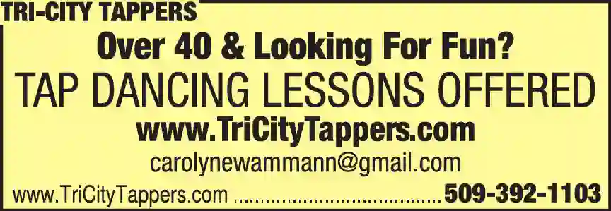 Dance Instruction - Ballet, Tap, Jazz Etc print ad for Tri-City Tappers