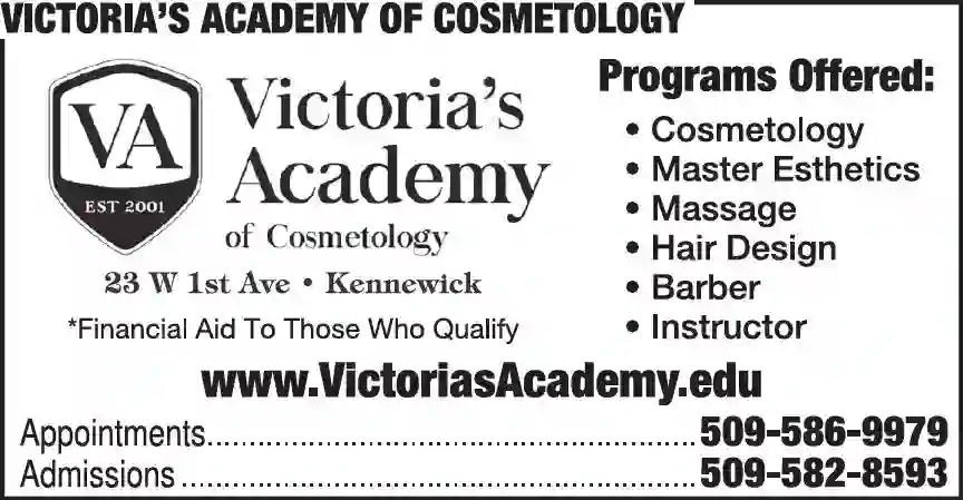 Beauty Schools print ad for Victoria's Academy Of Cosmetology