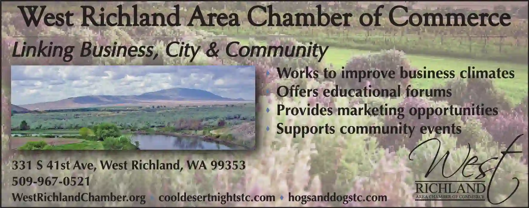 Chambers of Commerce print ad for West Richland Area Chamber Of Commerce