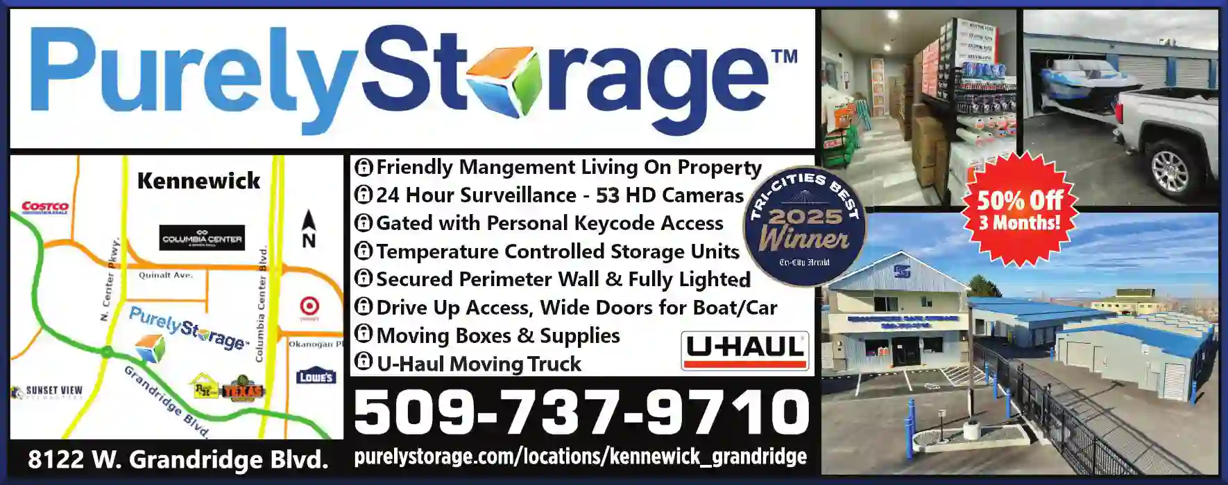 Storage - Household & Commercial print ad for Purely Storage