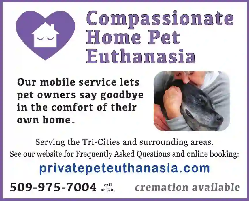 Veterinarians & Hospitals print ad for Compassionate Home Pet Euthanasia