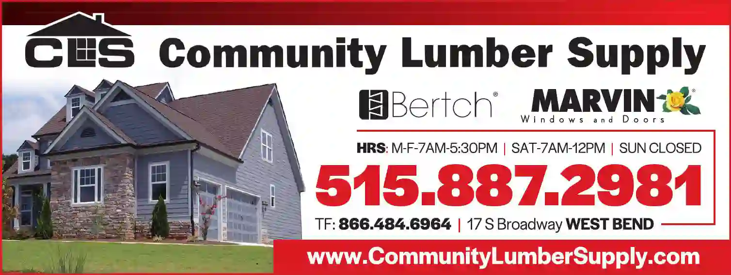 Home Builders print ad for Community Lumber Supply Inc