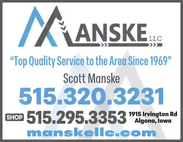 Drainage Contractors print ad for Manske Farm Drainage