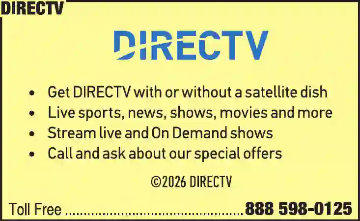 Internet Service Providers print ad for DirecTV