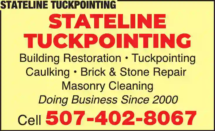 Tuckpointing print ad for Stateline Tuckpointing
