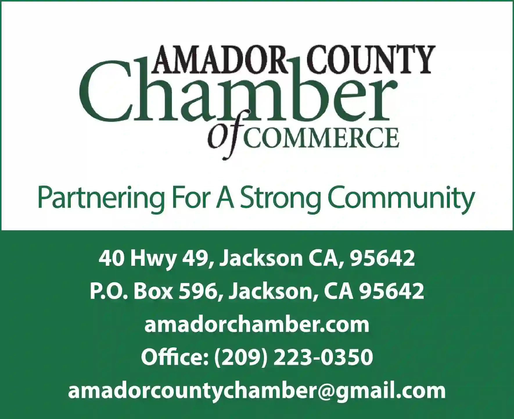Chambers of Commerce print ad for Amador County Chamber Of Commerce