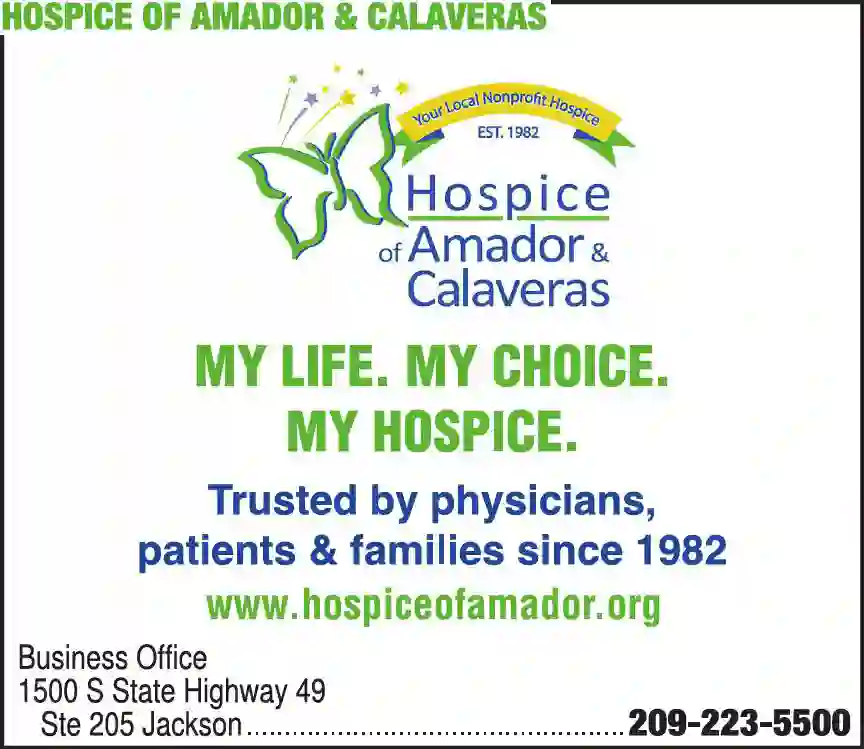 Hospices print ad for Hospice Of Amador & Calaveras