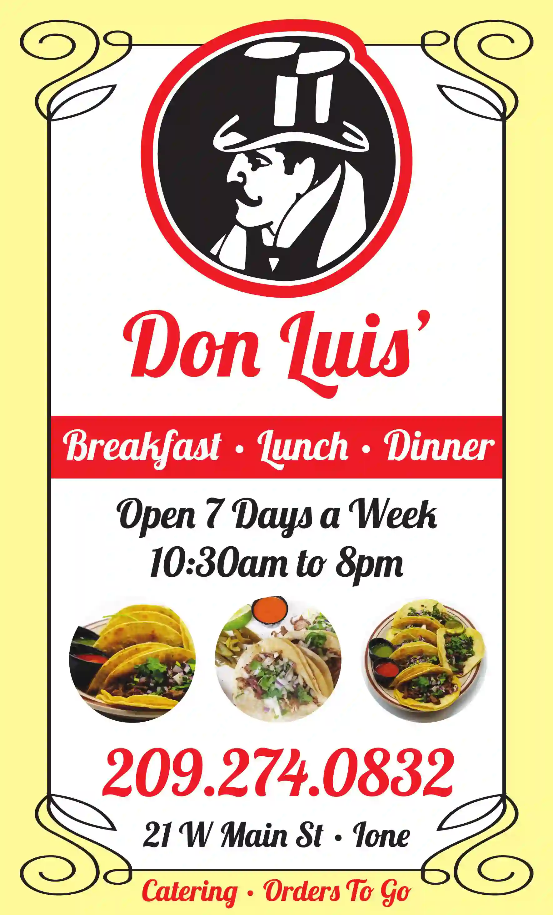 Restaurants print ad for Don Luis'