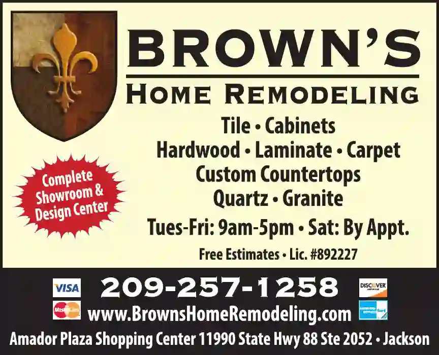 Tile - Ceramic - Contractors & Dealers print ad for Brown's Home Remodeling