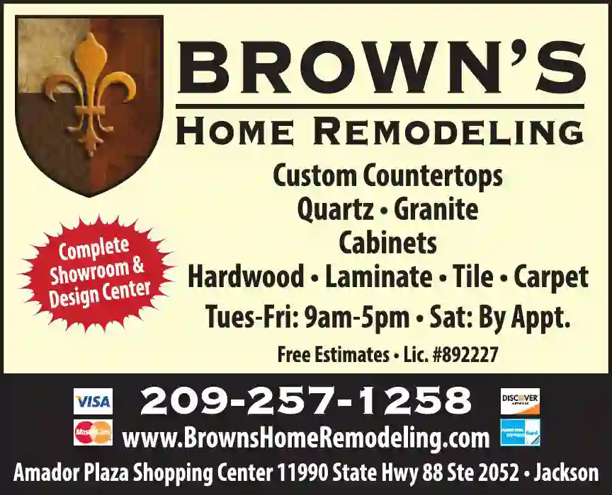 Counter Tops print ad for Brown's Home Remodeling