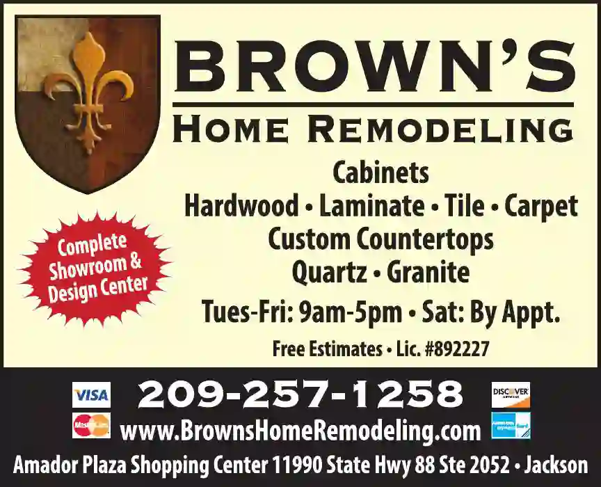 Cabinets & Cabinet Makers print ad for Brown's Home Remodeling