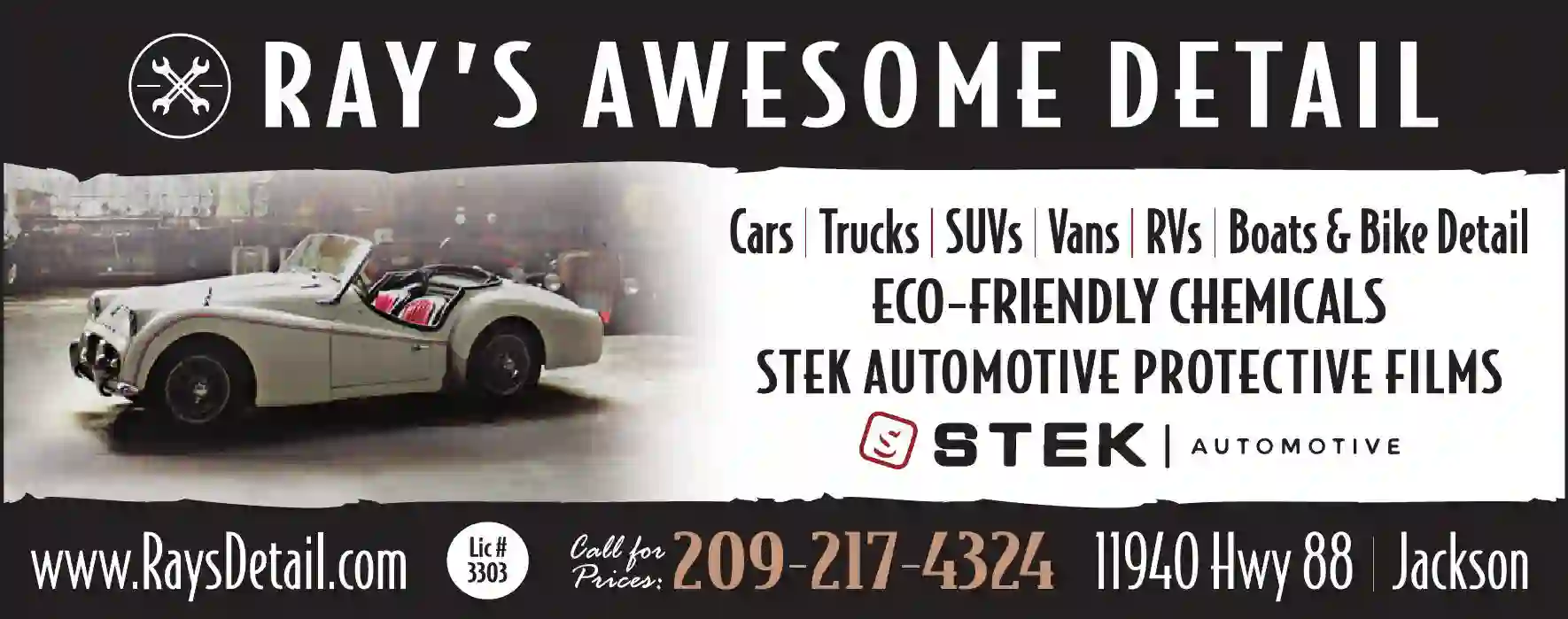 Auto Detailing print ad for Ray's Awesome Detail