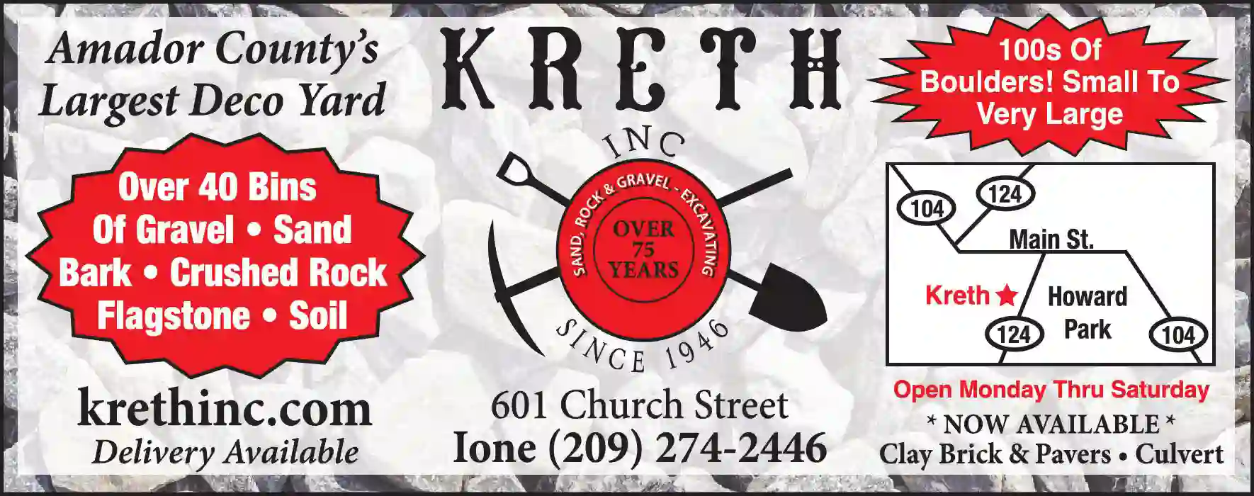Landscape Equipment & Supplies print ad for Kreth Inc