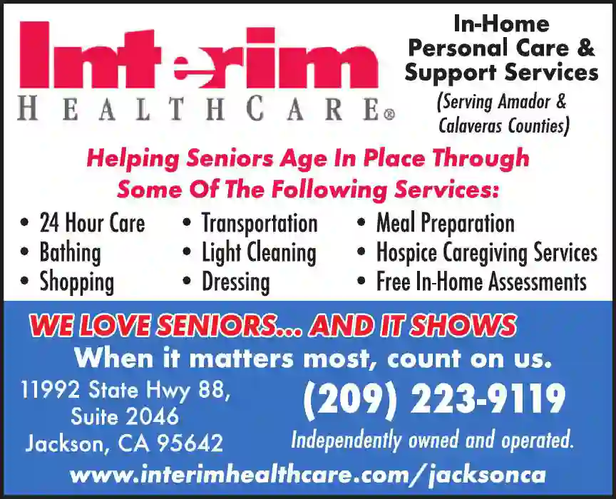 Home Care - Non Medical print ad for Interim Healthcare Of Amador