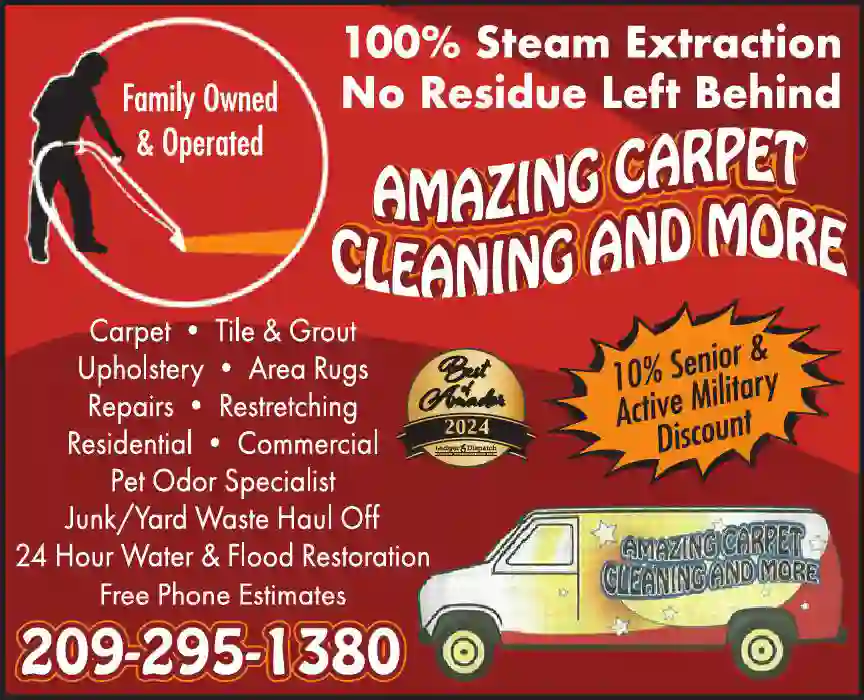 Carpet Rug & Upholstery Cleaners print ad for Amazing Carpet Cleaning And More