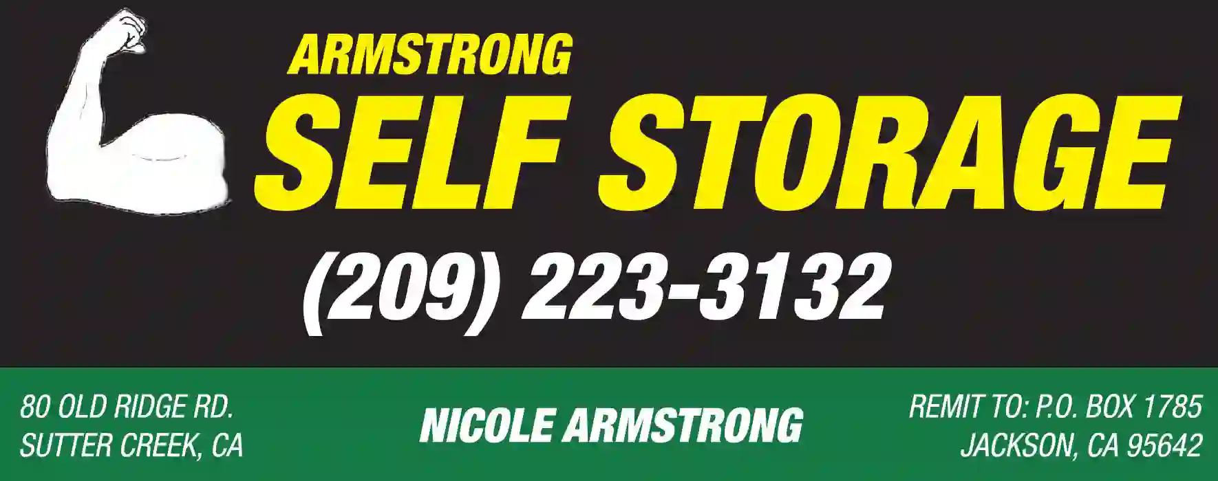 Storage - Self Service print ad for Armstrong Storage