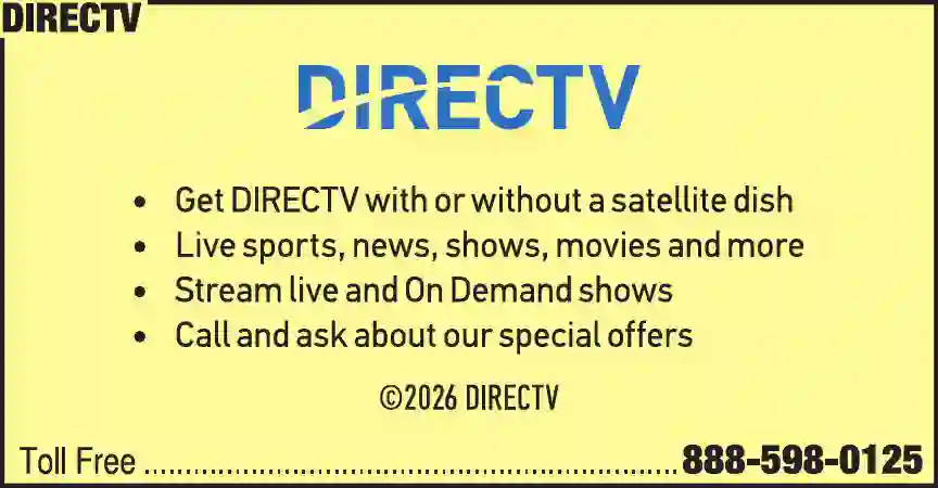 Cable Television Service print ad for DirecTV