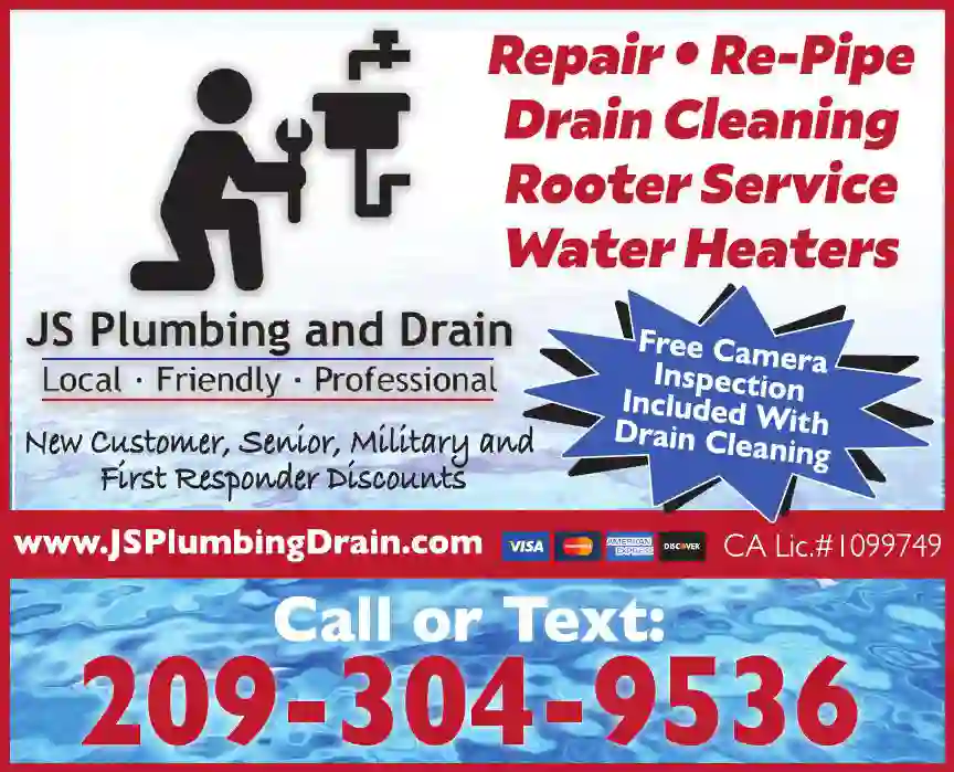 Sewer Contractors & Cleaners print ad for JS Plumbing And Drain