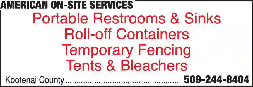 Rental Service Stores print ad for American On-Site Services