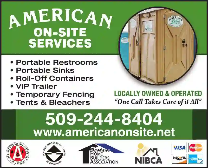 Toilets - Portable print ad for American On-Site Services