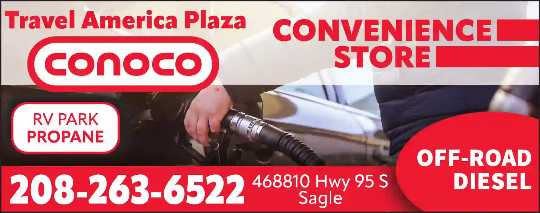 Convenience Stores print ad for Travel America Plaza