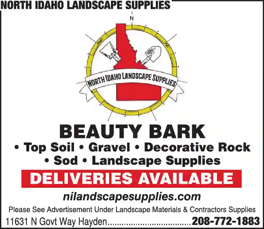 Bark print ad for North Idaho Landscape Supplies