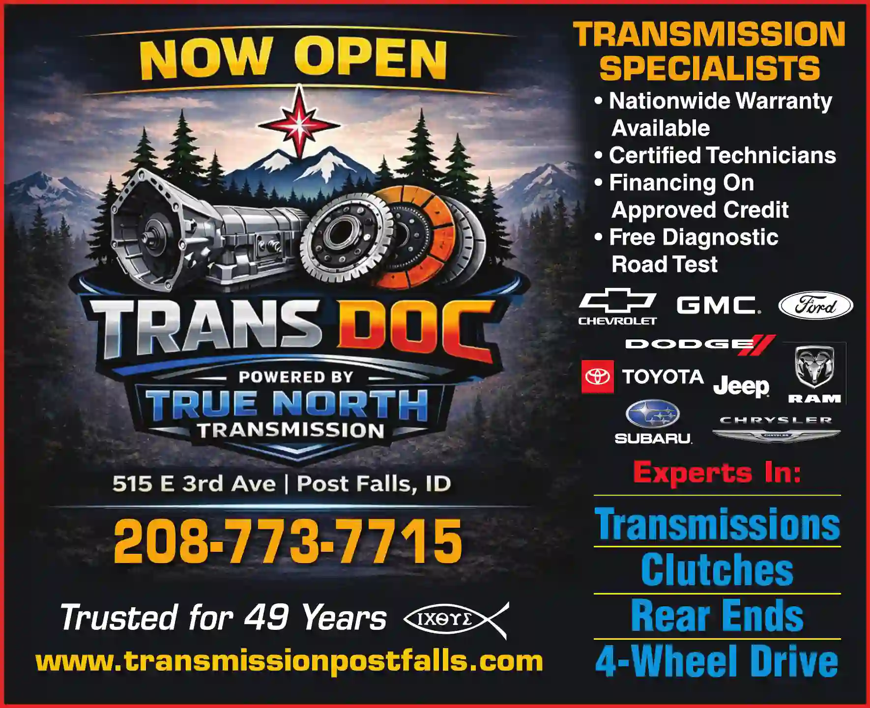Transmissions - Automobile print ad for Trans-Doc