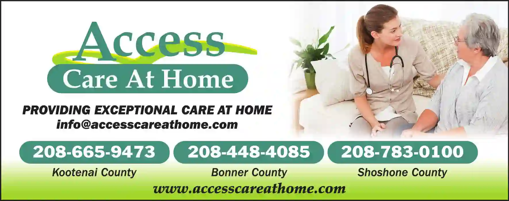Senior Citizens' Organizations print ad for Access Care At Home