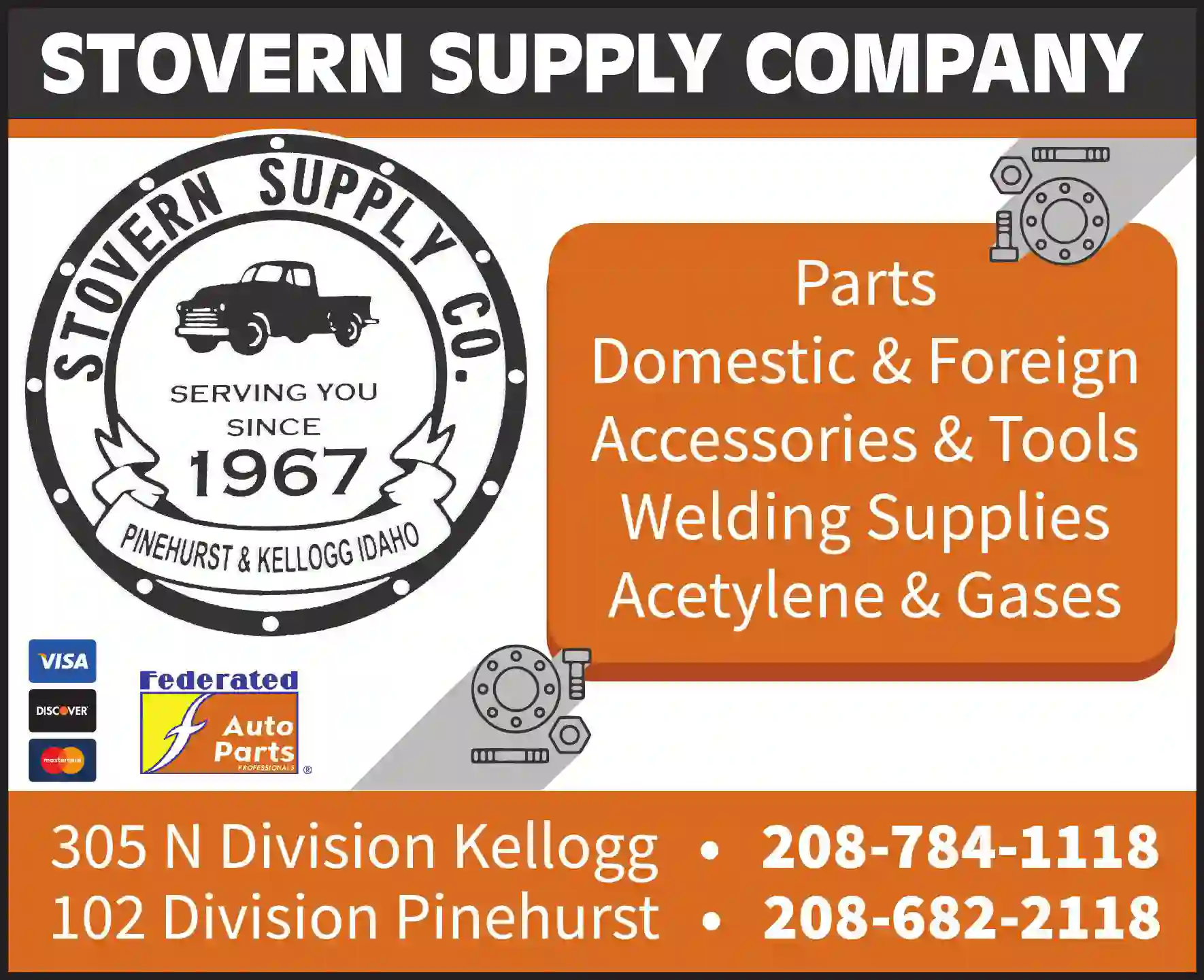 Auto Parts & Supplies - New print ad for Stovern Supply Company