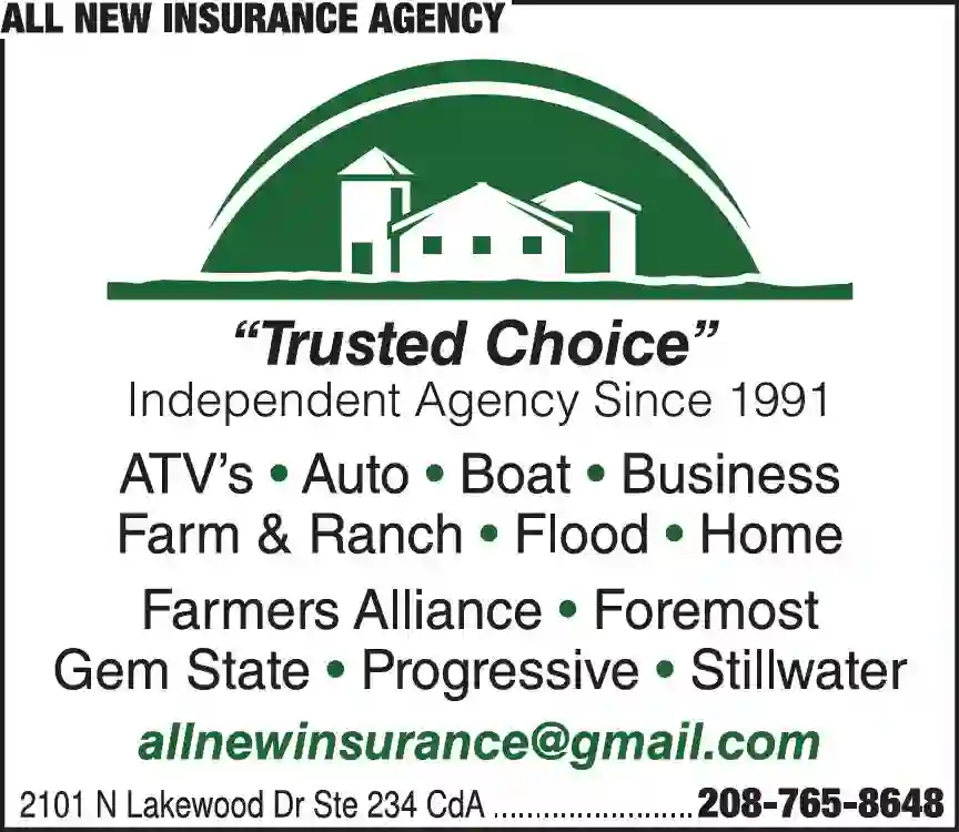 Insurance print ad for All New Insurance Agency