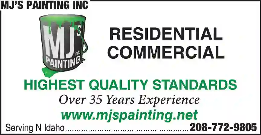 Painting Contractors print ad for MJ's Painting Inc
