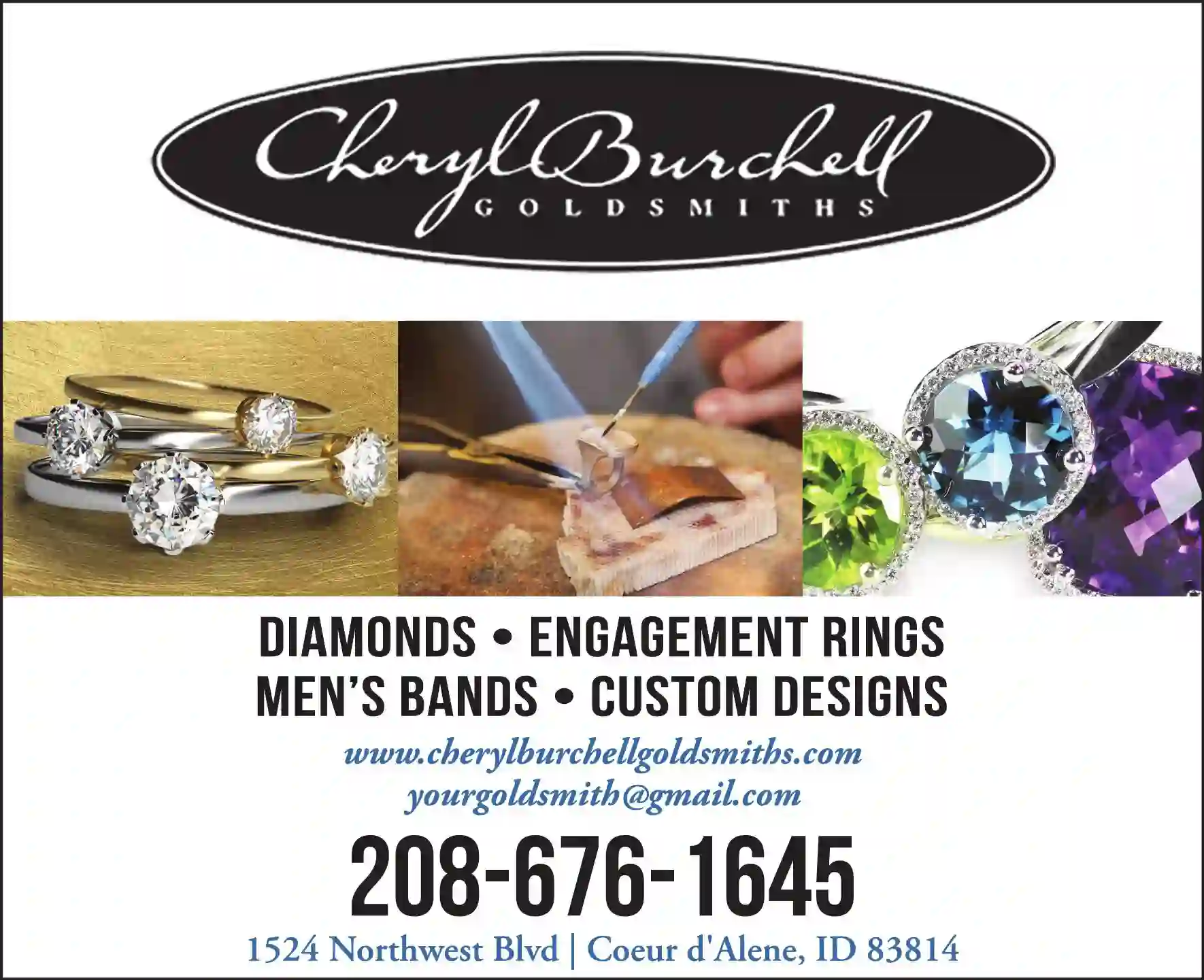 Jewelers - Retail print ad for Cheryl Burchell Goldsmiths