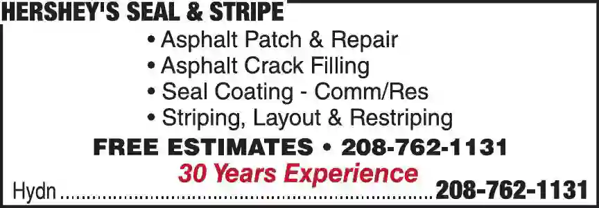 Parking Area Maintenance & Marking print ad for Hershey's Seal & Stripe