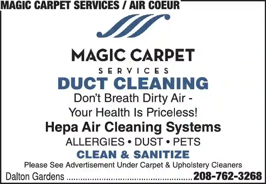 Duct Cleaning print ad for Magic Carpet Services
