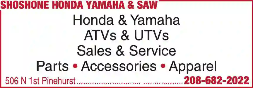 All-Terrain Vehicles print ad for Shoshone Honda Yamaha & Saw