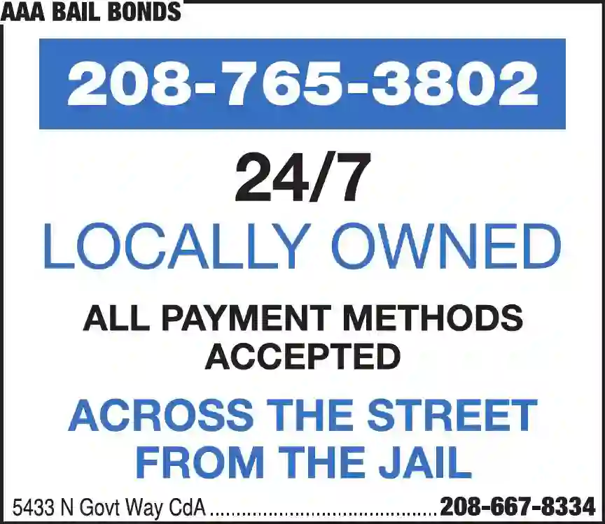 Bail Bonds print ad for AAA Bail Bonds