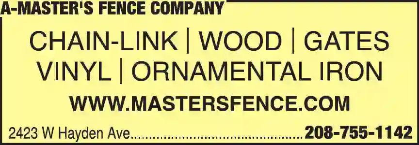 Fence print ad for A-Master's Fence Company