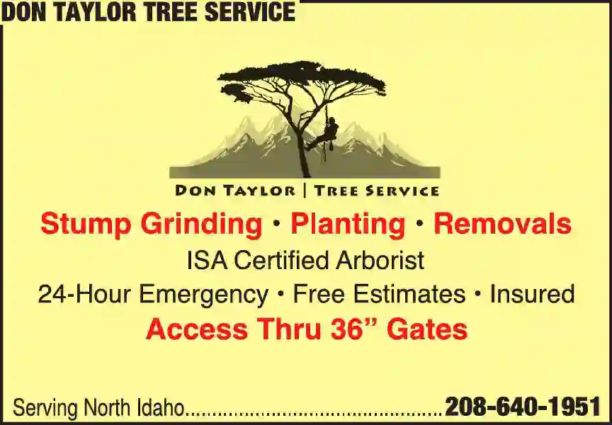 Stump Removal print ad for Don Taylor Tree Service