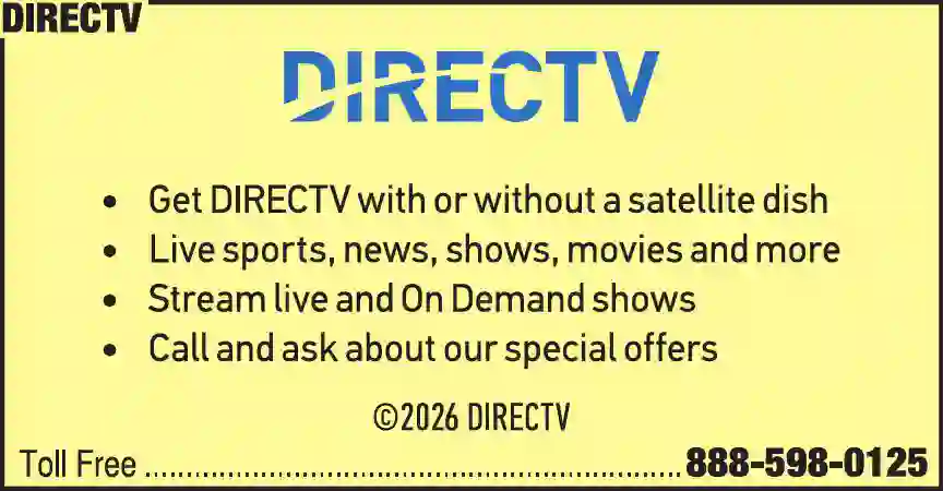 Television - Cable, CATV & Satellite print ad for DirecTV