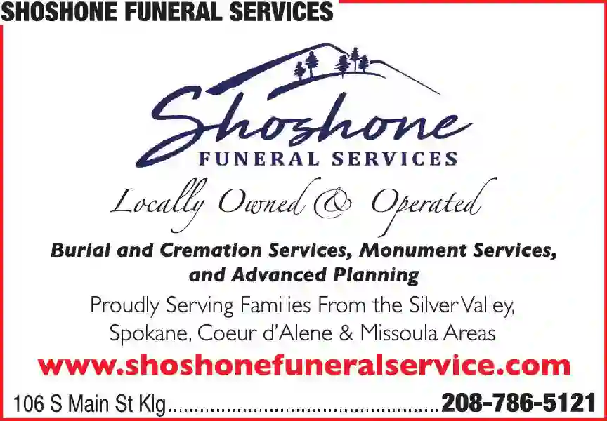 Funeral Homes & Directors print ad for Shoshone Funeral Services