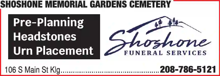 Cemeteries print ad for Shoshone Memorial Gardens Cemetery