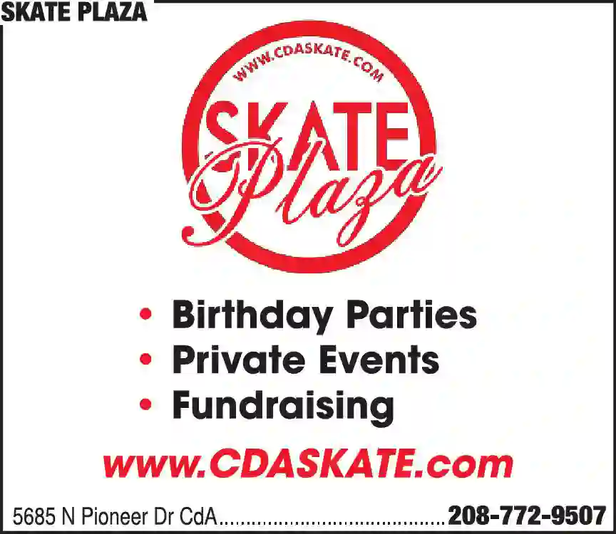 Birthday Parties print ad for Skate Plaza
