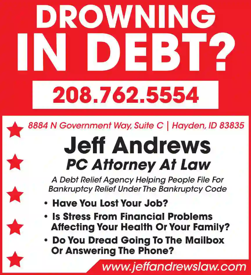 Attorneys print ad for Andrews Jeff PC Attorney