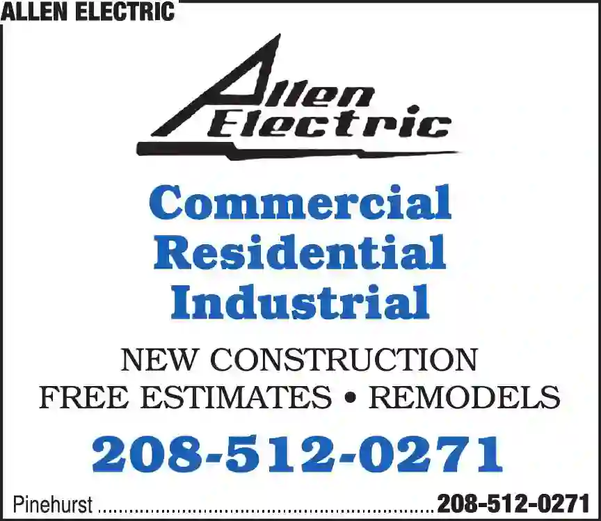 Electric Contractors print ad for Allen Electric