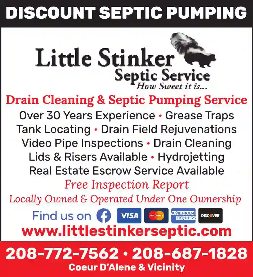 Septic Tanks & Systems - Cleaning print ad for Little Stinker Drain Cleaning & Septic