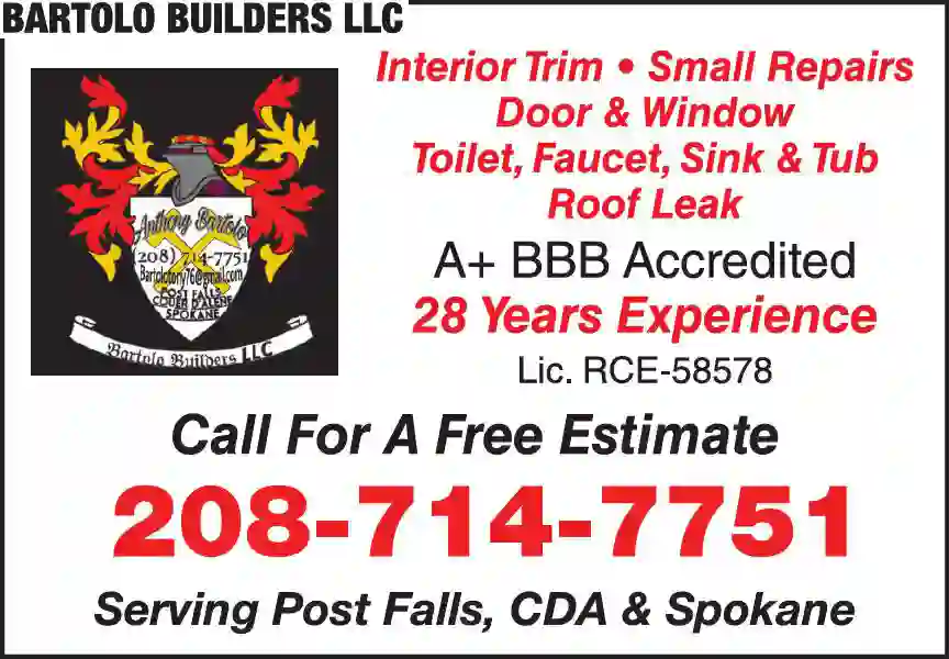 Handy Person Service print ad for Bartolo Builders LLC