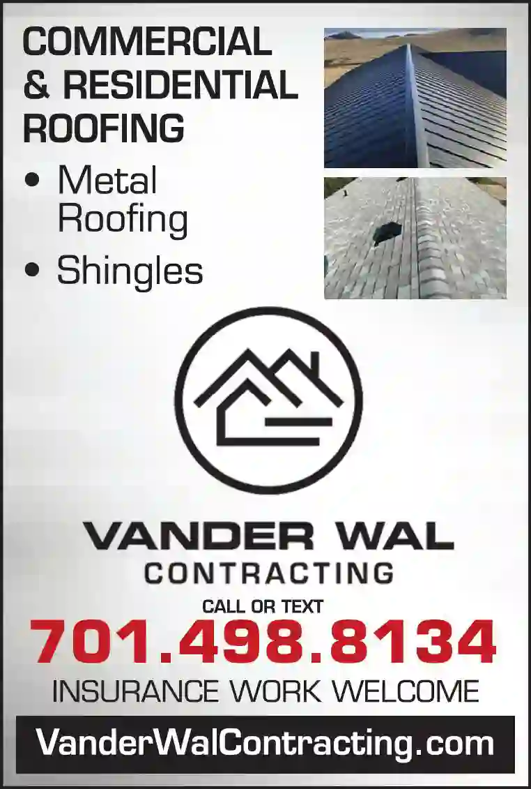 Roofing Contractors print ad for Vander Wal Contracting